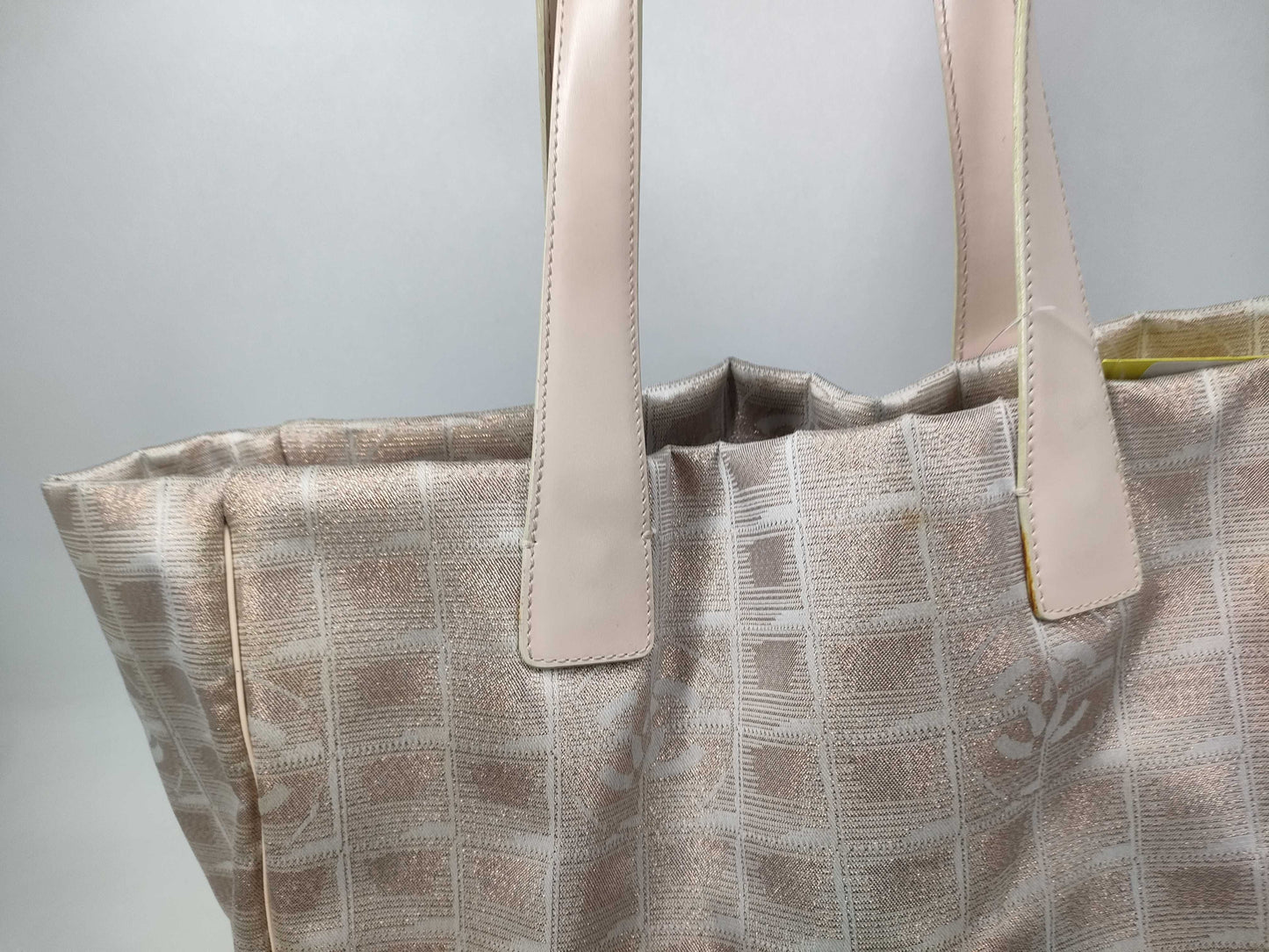 CHANEL New Travel Line Tote Pink Tote Bag