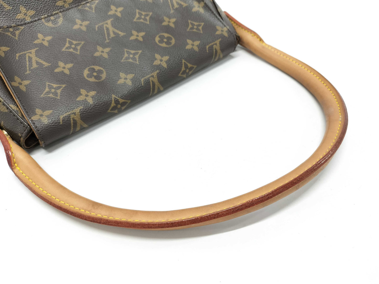 LOUIS VUITTON Monogram Mini Looping Handbag with Mildew