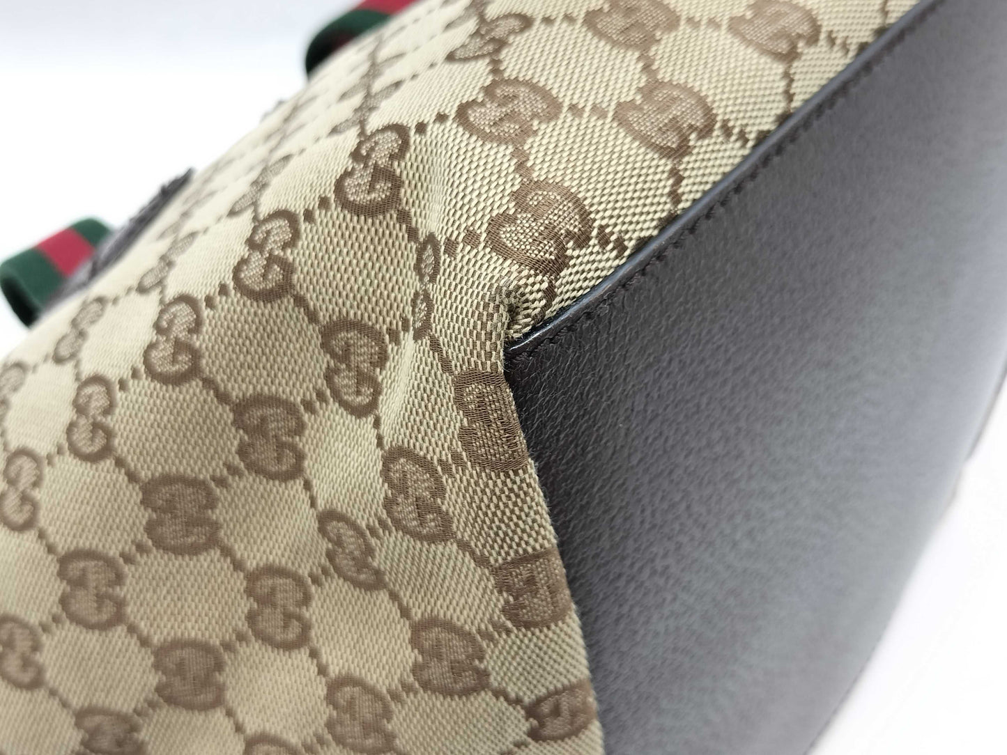 GUCCI GG Canvas 131228 Sherry Handbag