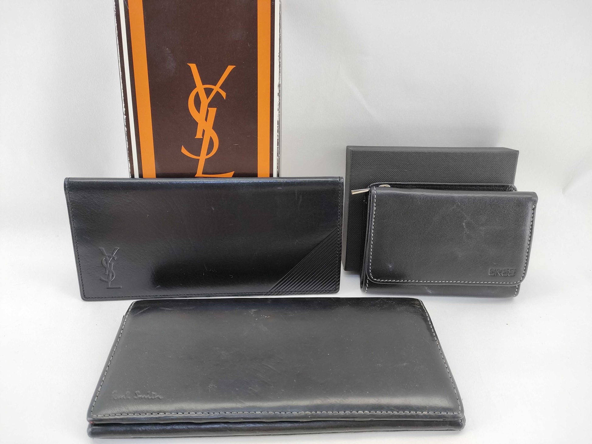 Yves Saint Laurent, Paul Smith, etc. Men's Wallet * 3-Piece Set Wallet