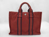 HERMES Foul Tote Red Tote Bag