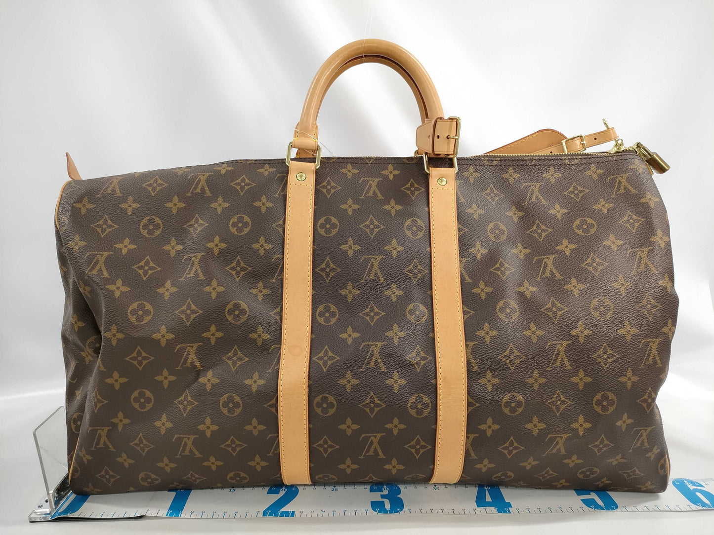 LOUIS VUITTON Monogram M41424 Keepall 55 Boston Bag