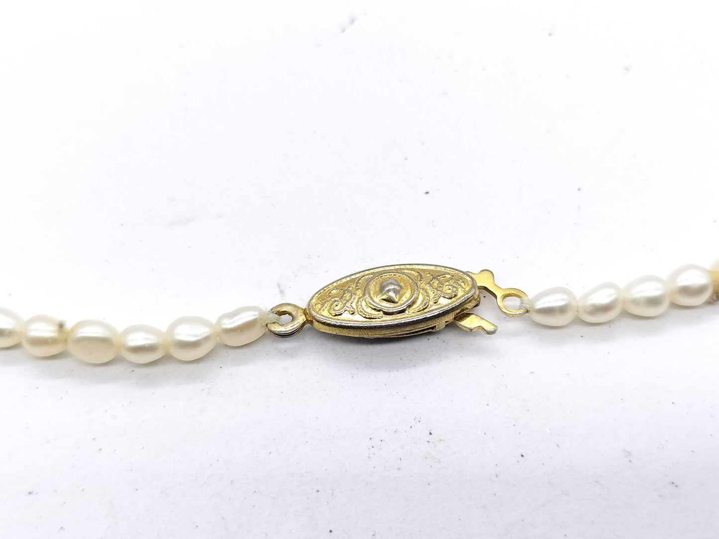 Pearl diameter: Approx. 2.8mm-3.3mm/7.4mm*10.8mm, 585/METAL, 7.4g, Necklace