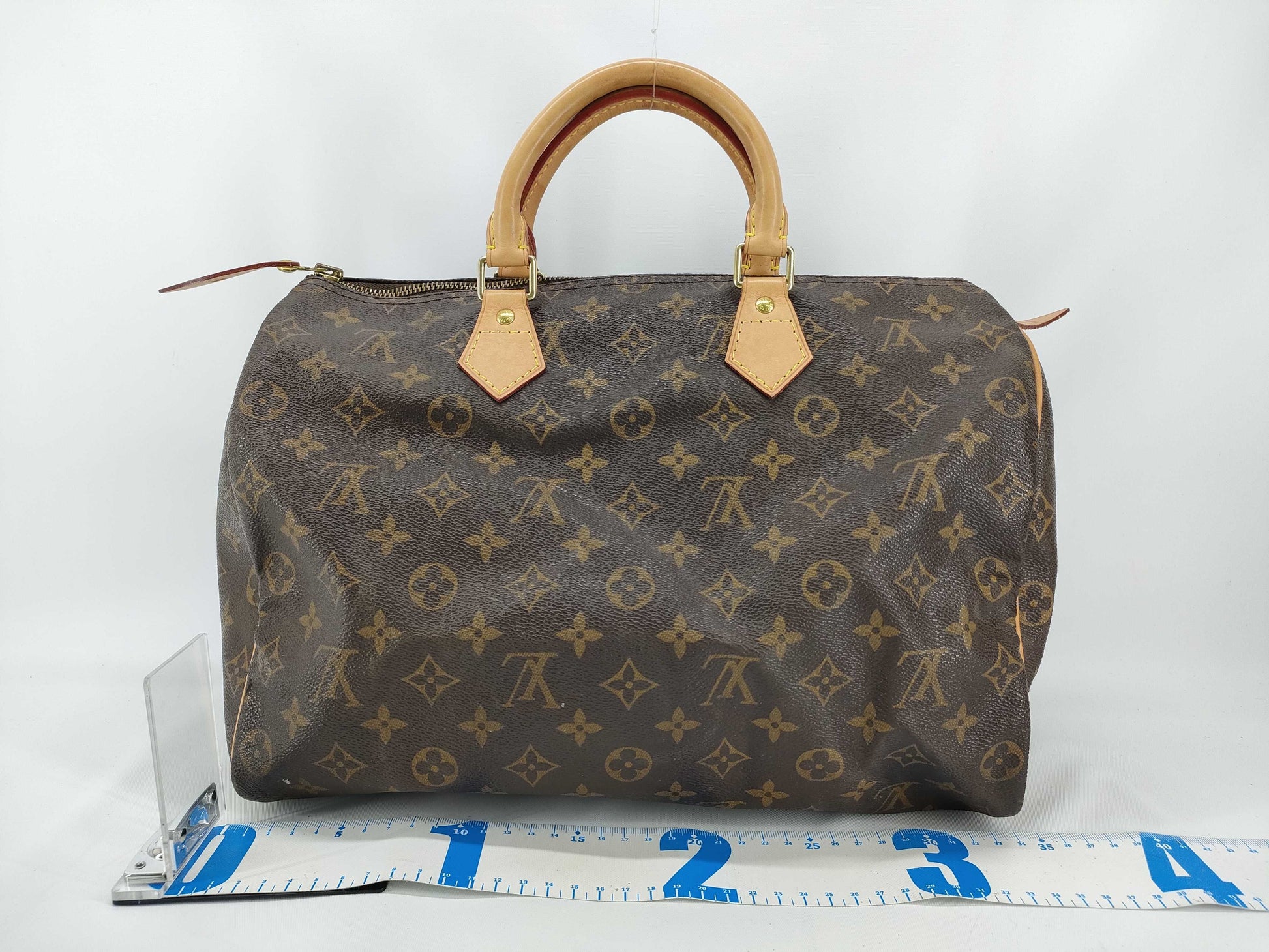 LOUIS VUITTON Monogram M41107 Speedy 35 Boston Bag