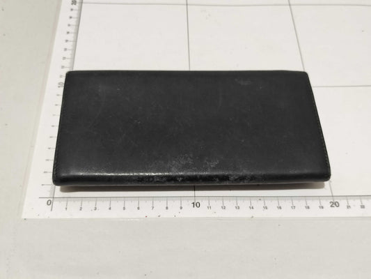 FENDI FENDI Leather Logo Long Wallet