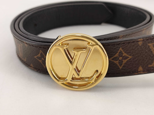 LOUIS VUITTON Monogram Macassar Belt