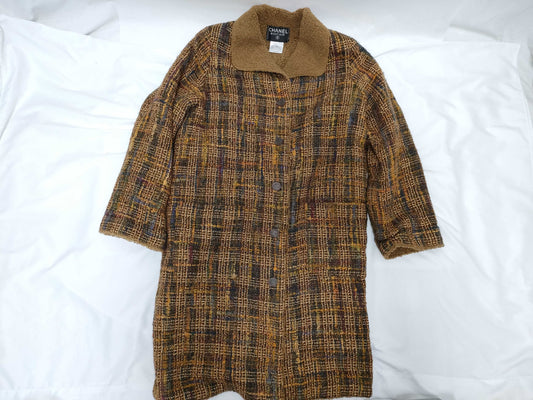 CHANEL 98A Tweed Coat Jacket