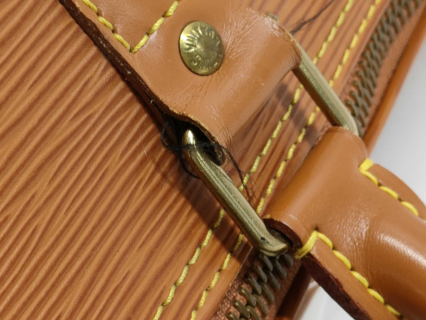 LOUIS VUITTON Epi Keepall 55 Epi Brown Boston Bag M42958