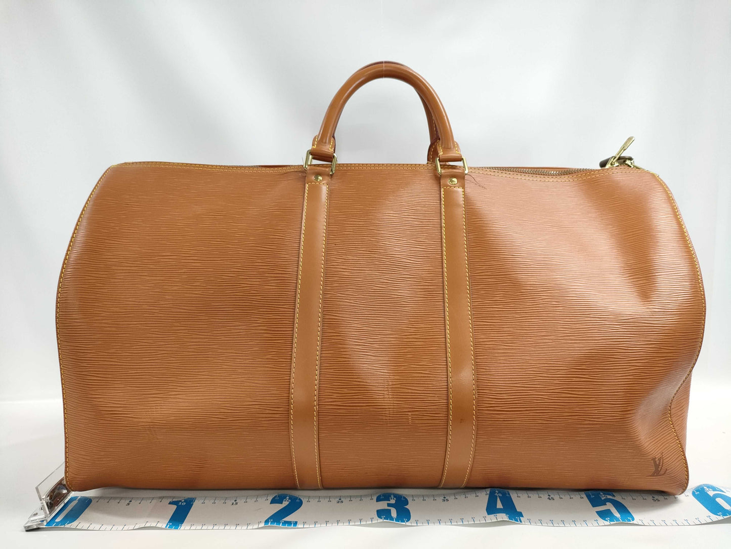 LOUIS VUITTON Epi Keepall 55 Epi Brown Boston Bag M42958