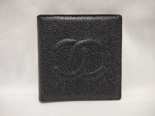 CHANEL Caviar Leather Folding Wallet, No. 5 Series