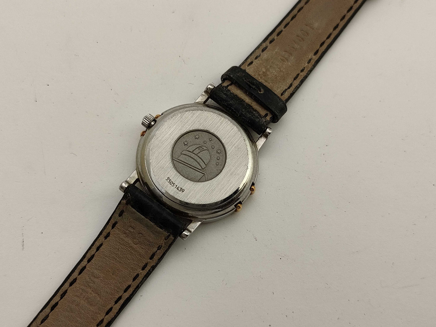 OMEGA Constellation 55051439 Stainless Steel/GP/Leather/QZ Gold Dial Women's Watch