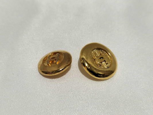 CHANEL Coco Mark Chanel Coco Mark GP Button Gold 2 Pieces Other Accessories