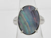 Boulder Opal 11.49ct PT900 17.2g Ring