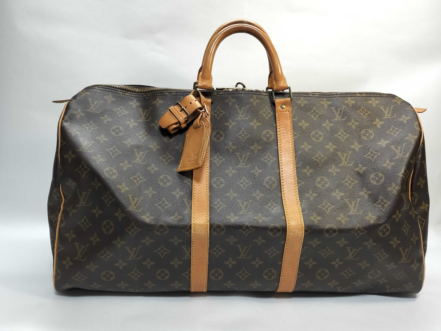 LOUIS VUITTON Monogram M41424 Keepall 55 Boston Bag