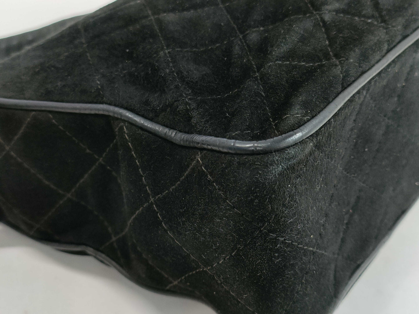 CHANEL Velour Shoulder Bag Shoulder Bag