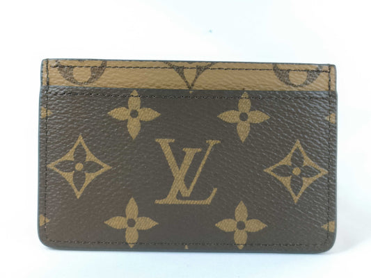 LOUIS VUITTON Monogram Reverse Card Case Carte Sample with RFID, Card Case, Pass Case, Business Card Case