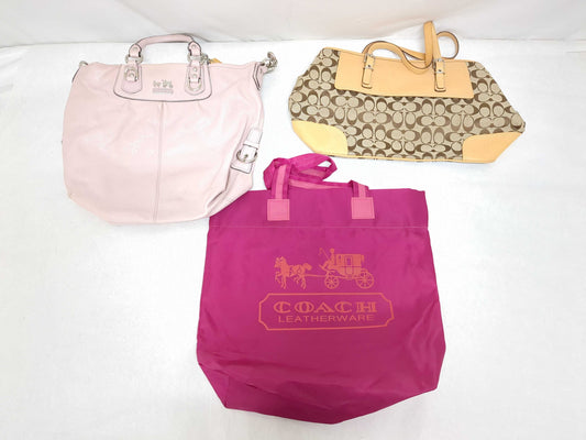 COACH Signature JJ 6894 + A1069-F12935 3-Piece Tote Bag
