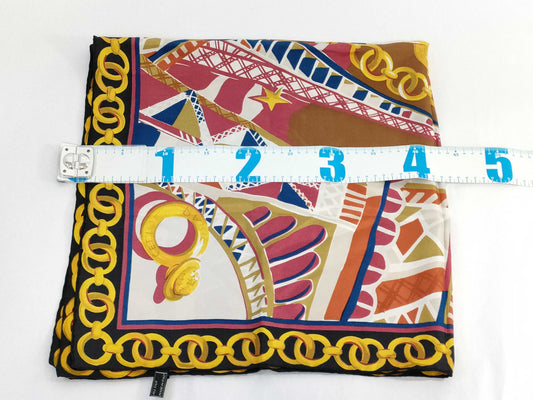 CELINE Chain/Accessory Pattern Scarf