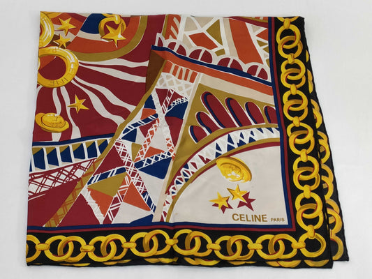 CELINE Chain/Accessory Pattern Scarf
