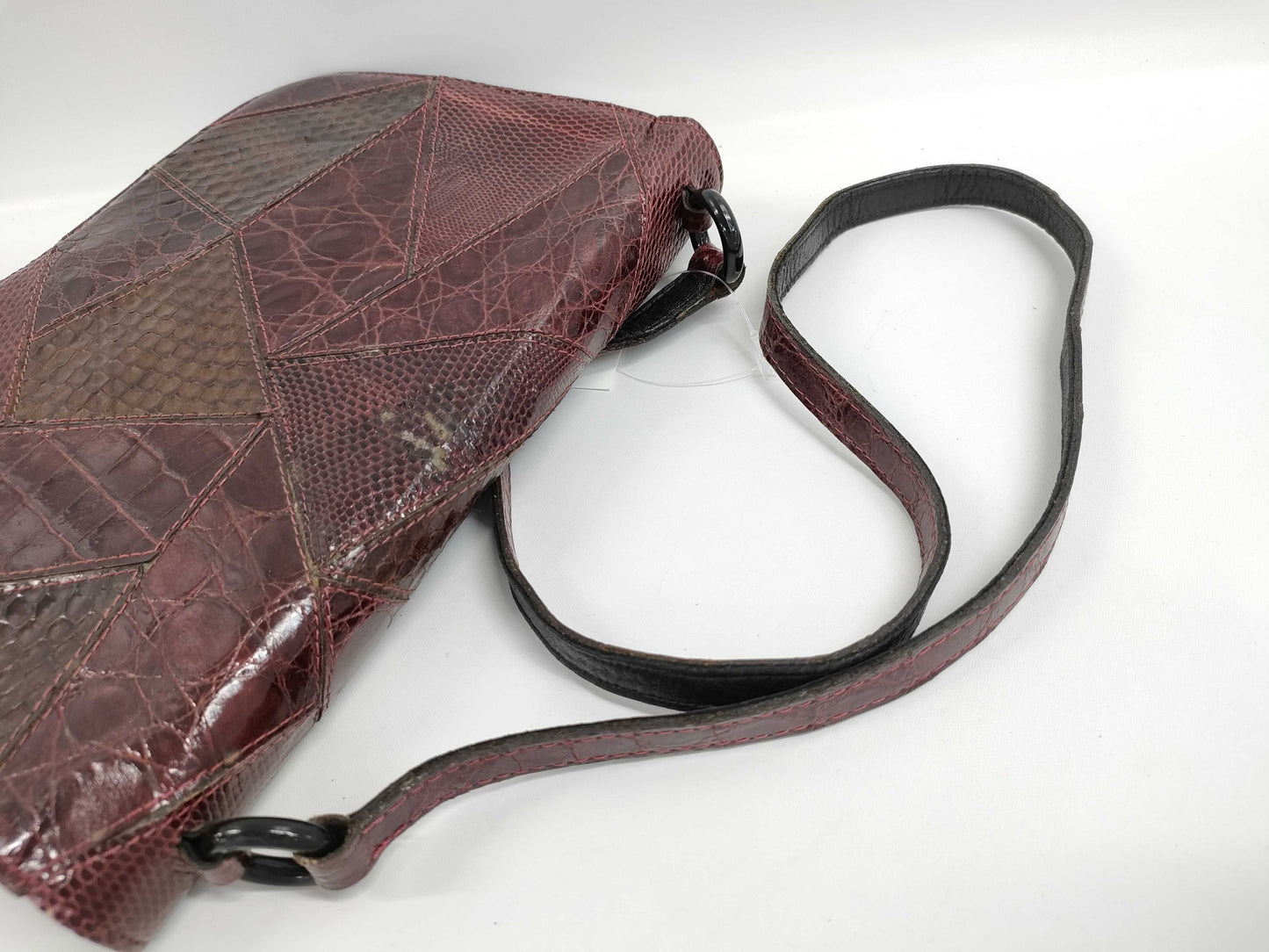 Yves Saint Laurent Patchwork Crocodile Shoulder Bag