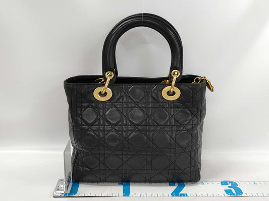 Dior Lady Dior Leather/Hand Handbag