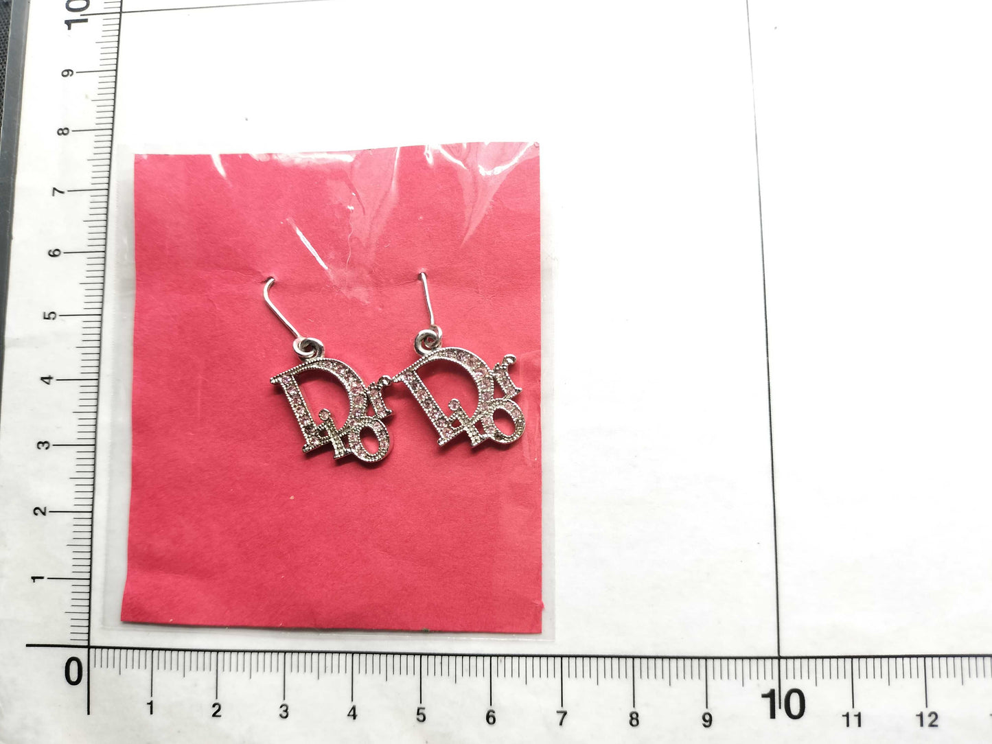 Dior rhinestone earrings