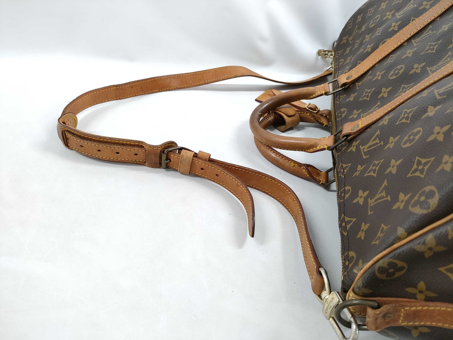 LOUIS VUITTON Monogram Keepall Bandouliere 50 Boston Bag with Strap