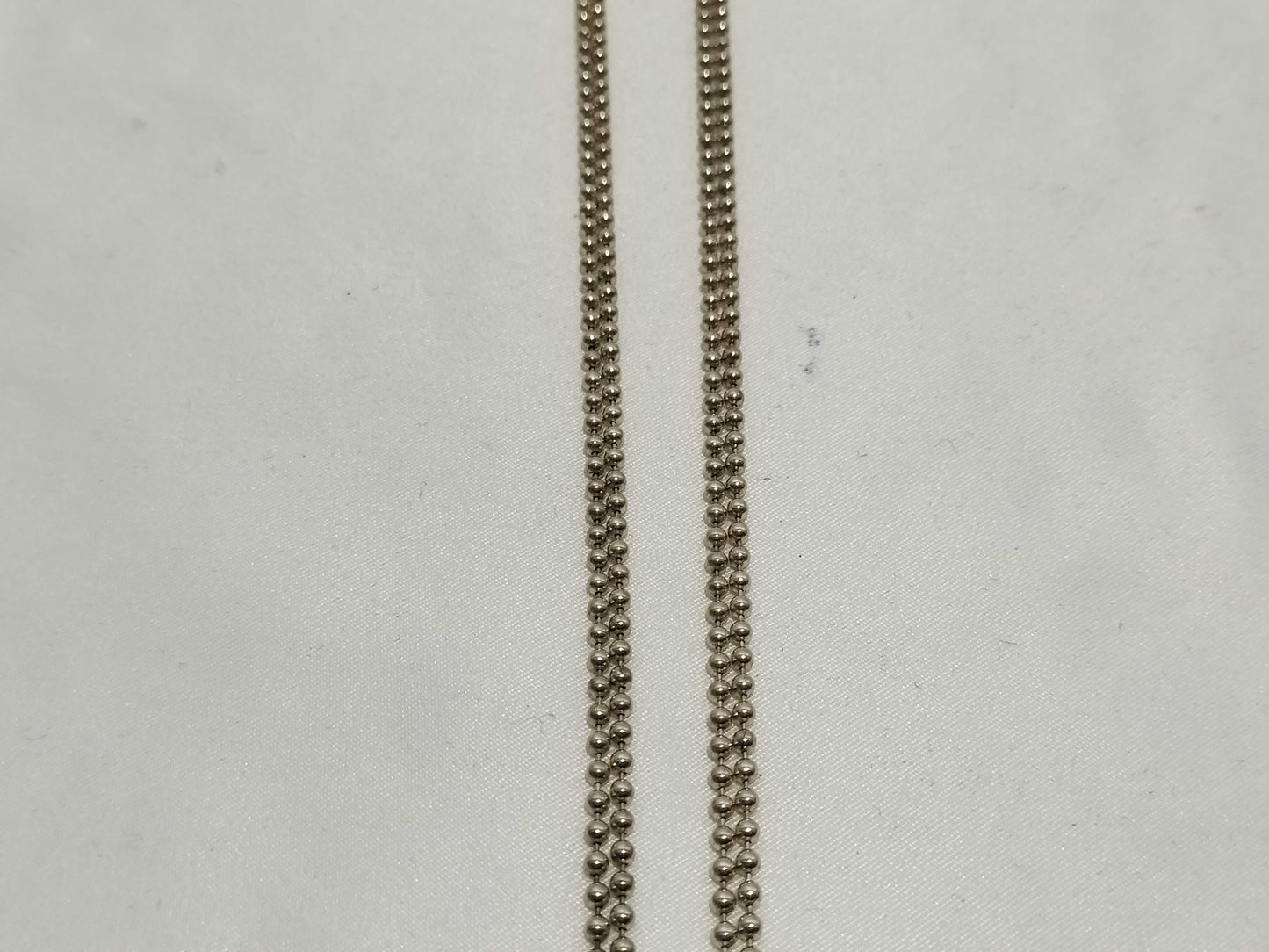 GUCCI Necklace Double Pole Chain Plate AG925 Necklace