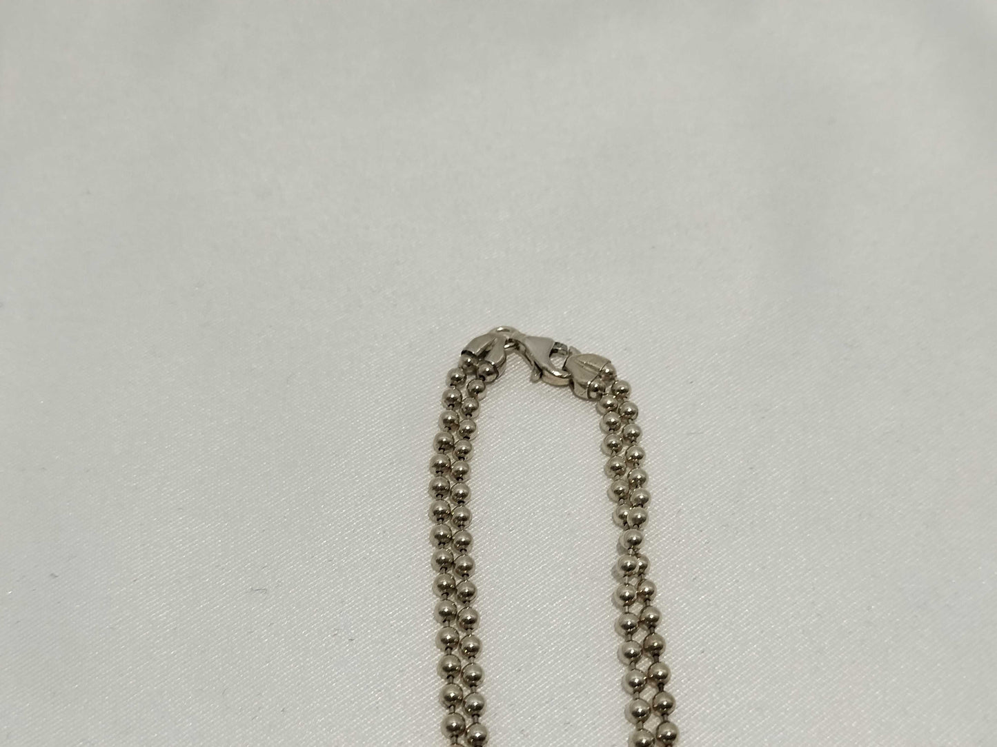 GUCCI Necklace Double Pole Chain Plate AG925 Necklace
