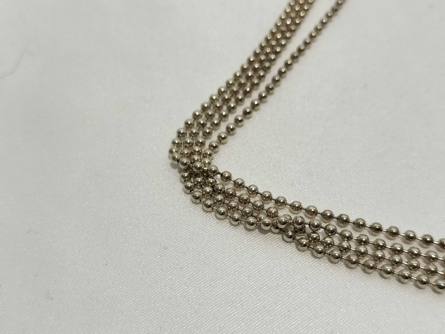 GUCCI Necklace Double Pole Chain Plate AG925 Necklace