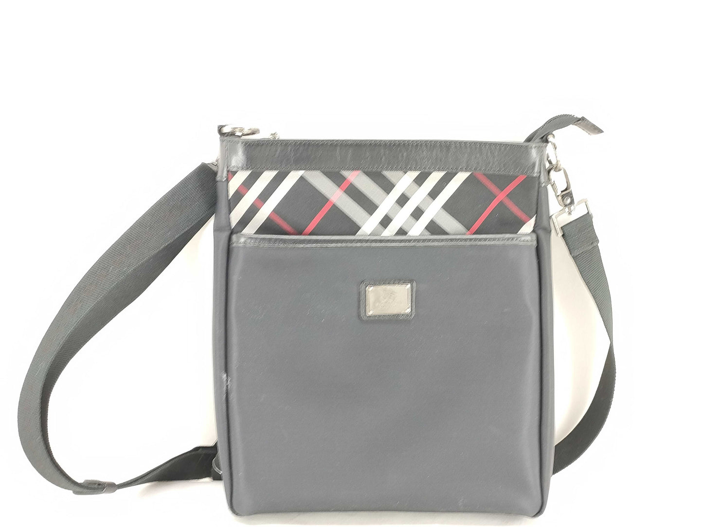 BURBERRY Black Label Check Nylon Shoulder Bag