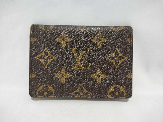 LOUIS VUITTON Monogram Porte 2 Carte Vertical Card Case, Pass Case, Business Card Case
