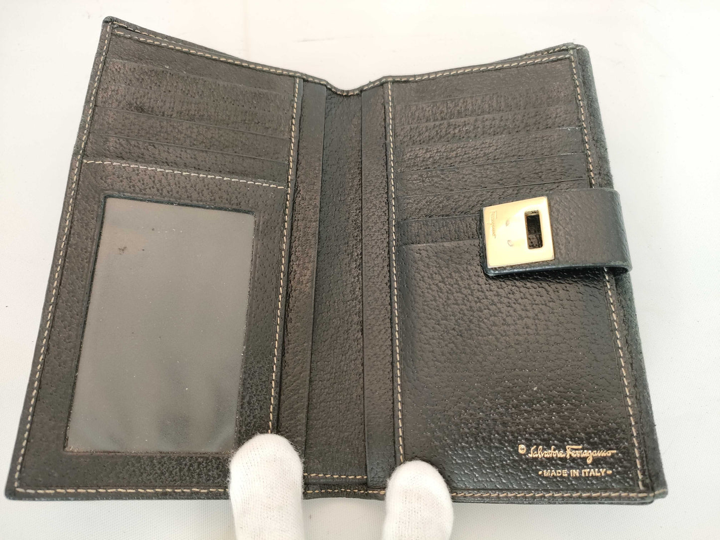 Salvatore Ferragamo Gancini Long Wallet/Key Case Wallet