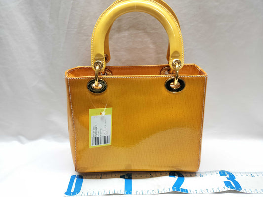 Dior Lady Dior Patent Trotter Handbag
