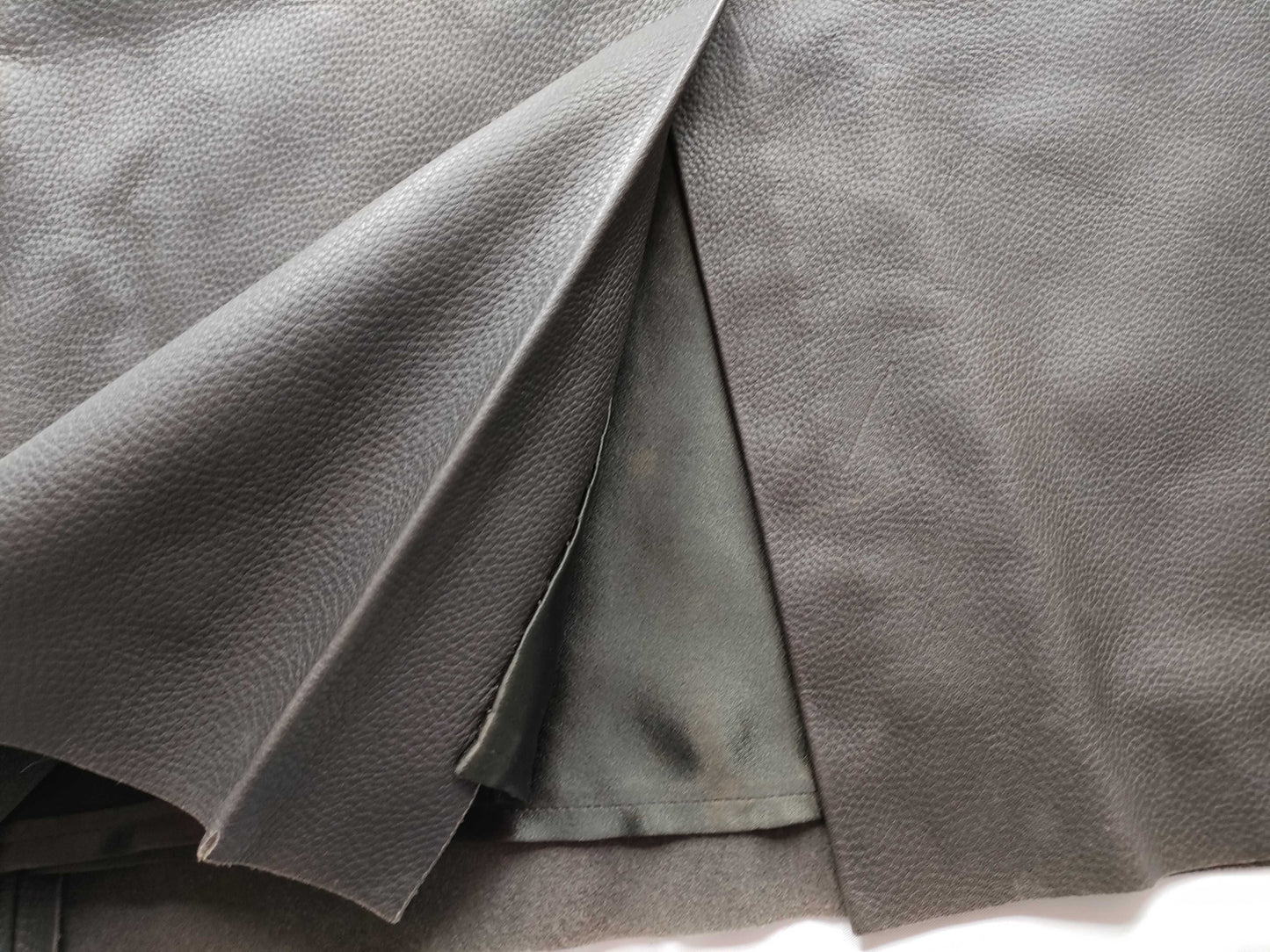 HERMES Leather Skirt Skirt