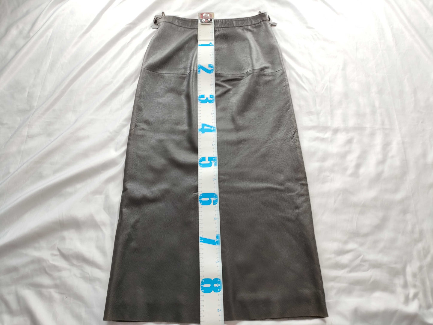 HERMES Leather Skirt Skirt