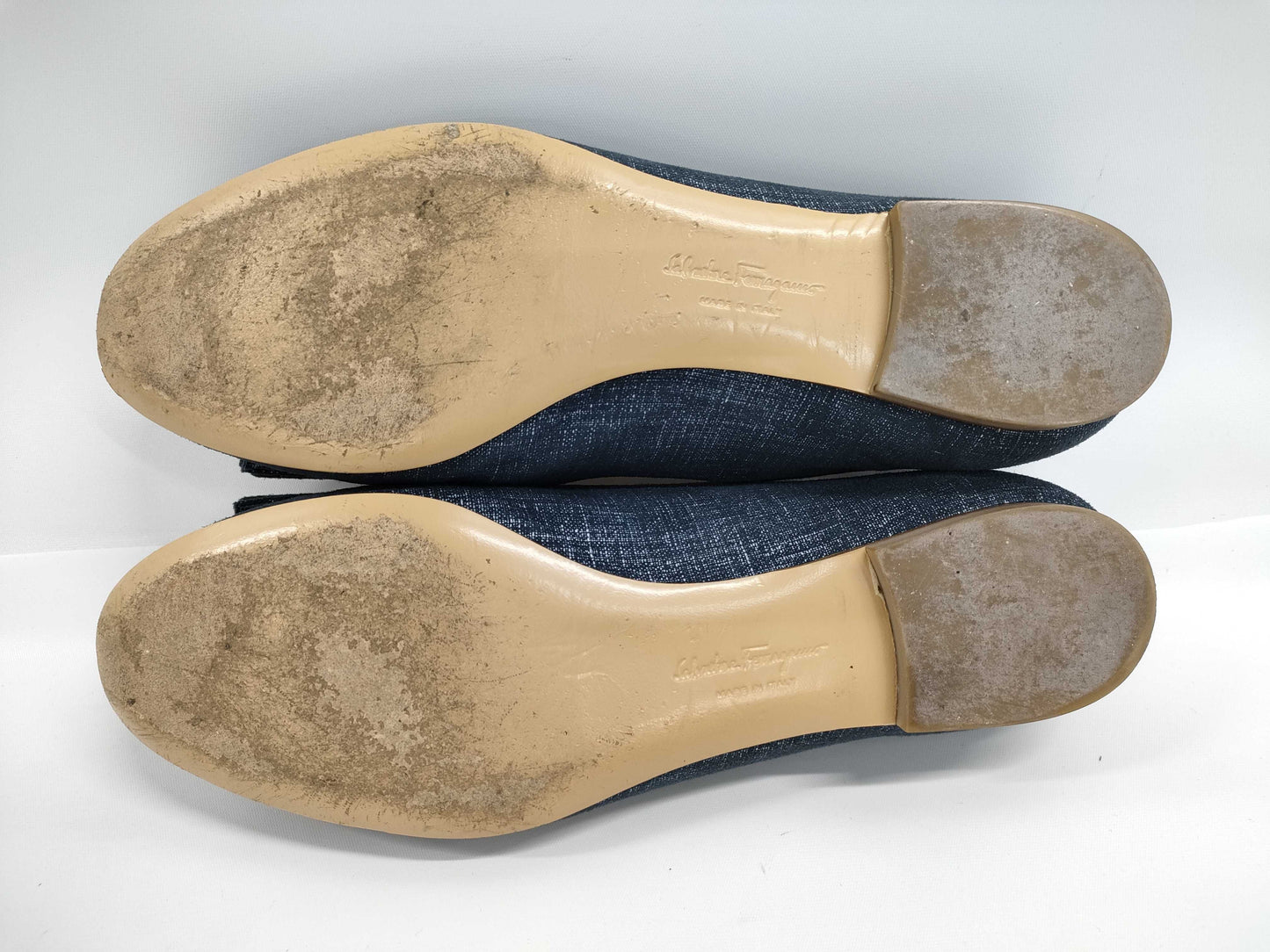 Salvatore Ferragamo denim pumps