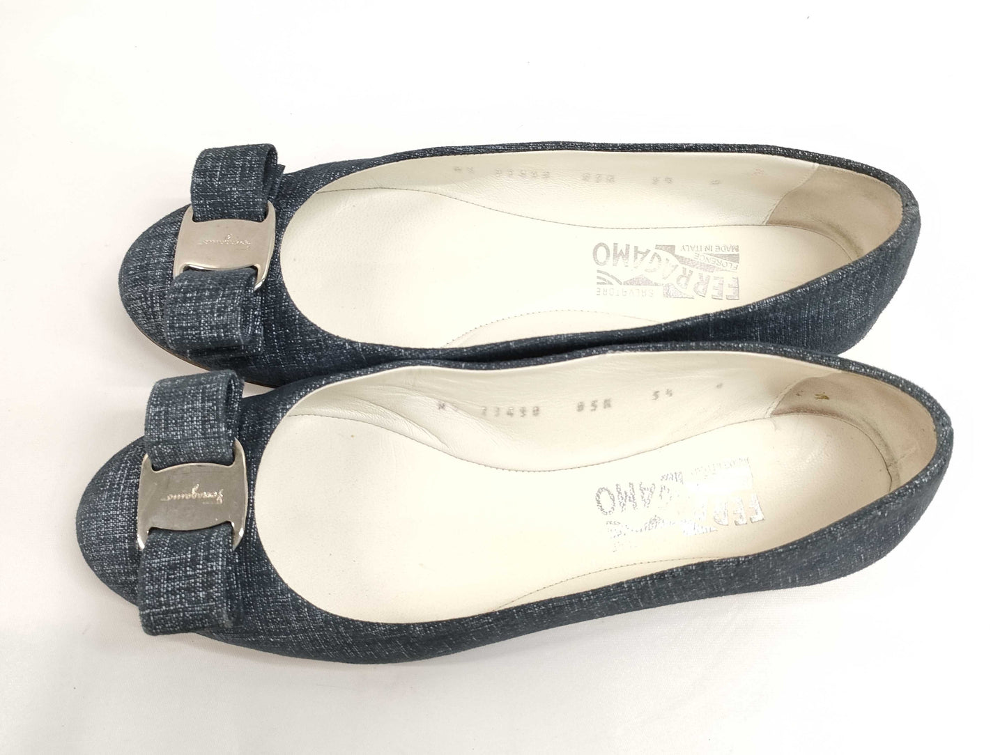 Salvatore Ferragamo denim pumps