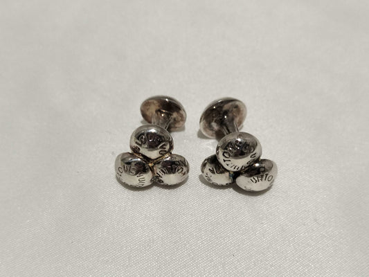 LOUIS VUITTON Bouton Deux Cufflinks Tie Clip/Cufflinks
