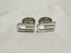 GUCCI 925 Cufflinks Logo Tie Clip/Cufflinks
