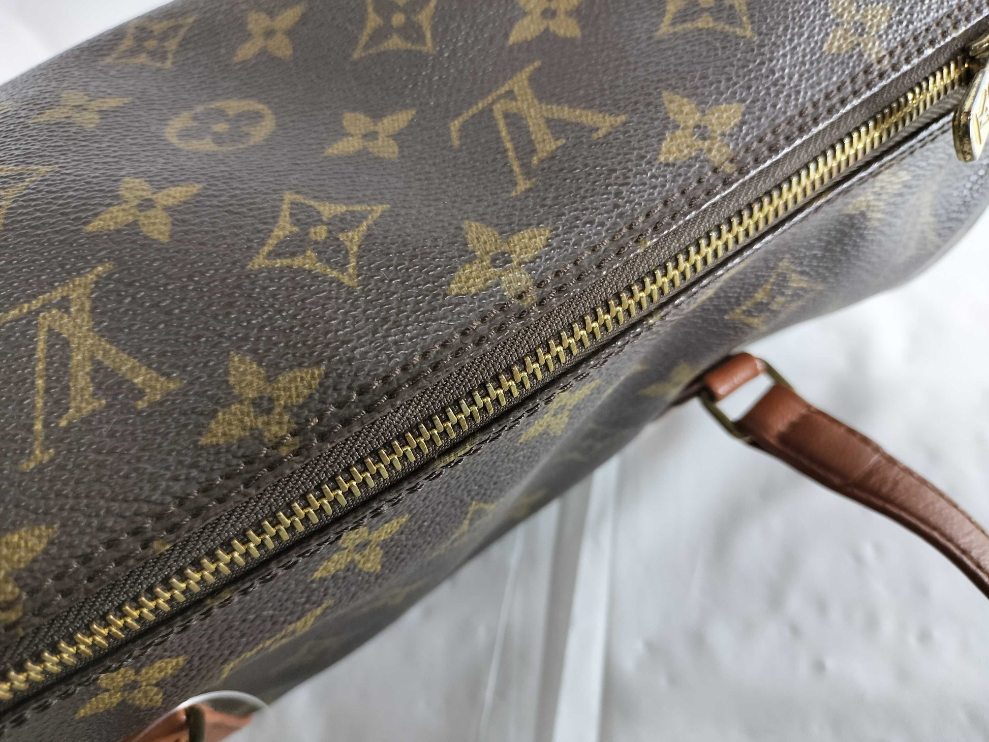 LOUIS VUITTON Monogram M51385 Papillon 30 Handbag with Pouch