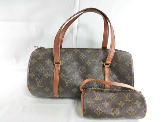 LOUIS VUITTON Monogram M51385 Papillon 30 Handbag with Pouch