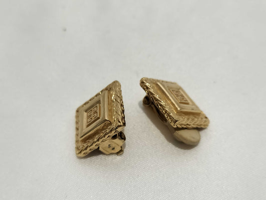 GIVENCHY Square Gold Earrings
