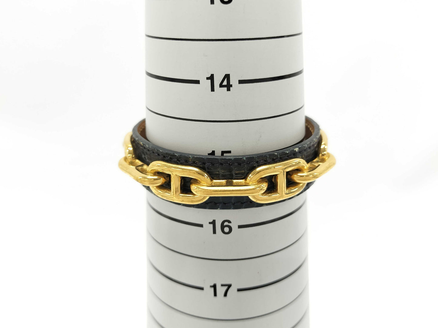 HERMES Chaine d'Ancre Leather Bangle Bracelet/Bangle