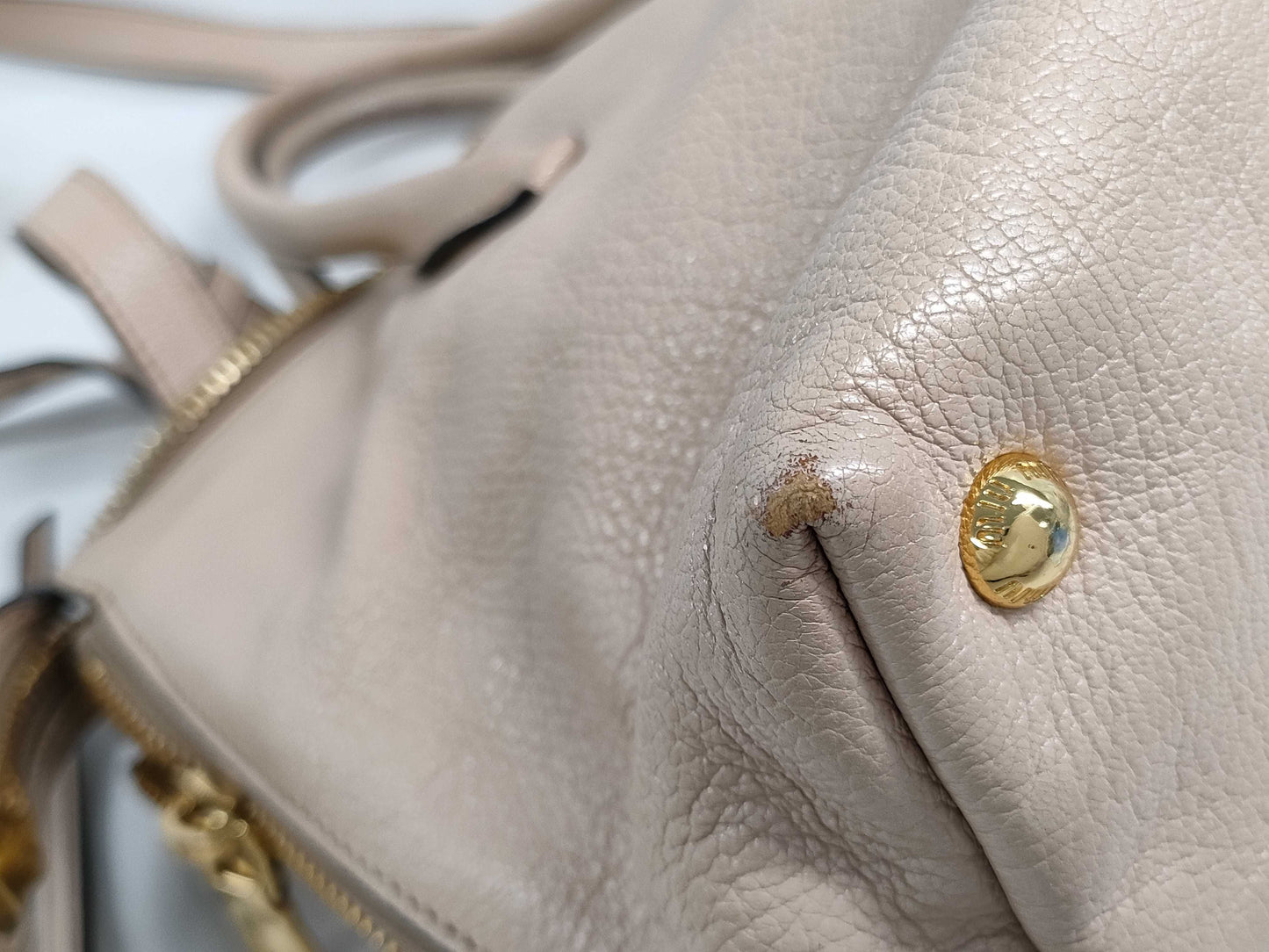 Miu Miu 2-Way Leather Shoulder Bag/Handbag