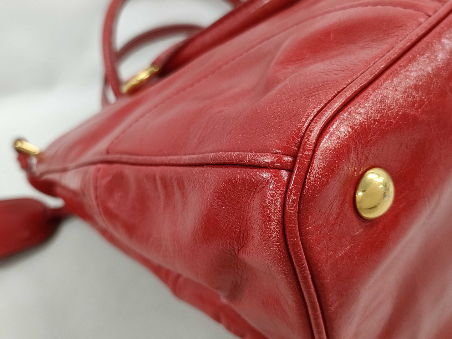 Miu Miu 2-Way Leather Shoulder Bag/Handbag