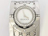 GUCCI 1.12 11398409 Toile Bezel Diamond Bangle Watch Women's Watch