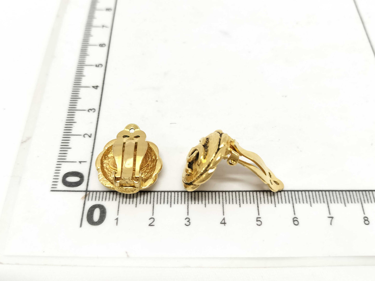 CHANEL Earrings Coco Gold Accessory Vintage Earrings