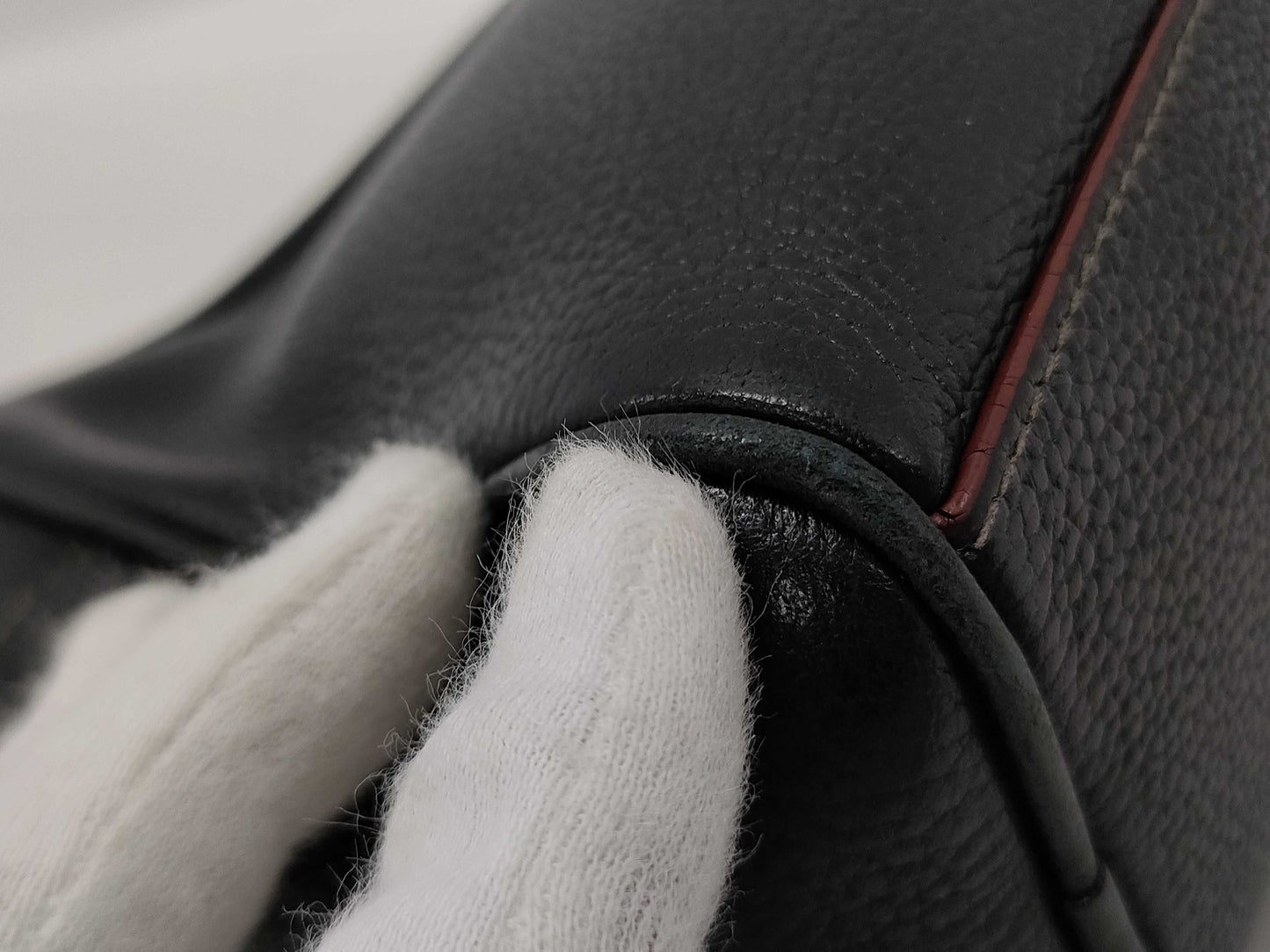 LOEWE Leather Second Bag Black Pouch
