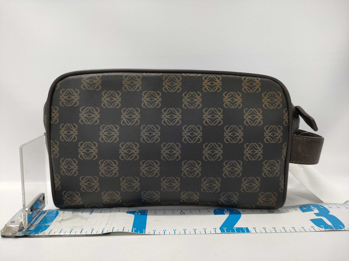 LOEWE Anagram PVC Second Bag Black Handbag